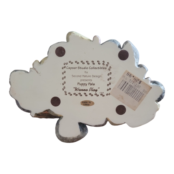 Vtg Casper Studio Collectibles Second Nature Design Puppy Pals Wanna Play Turtle - Picture 5 of 6